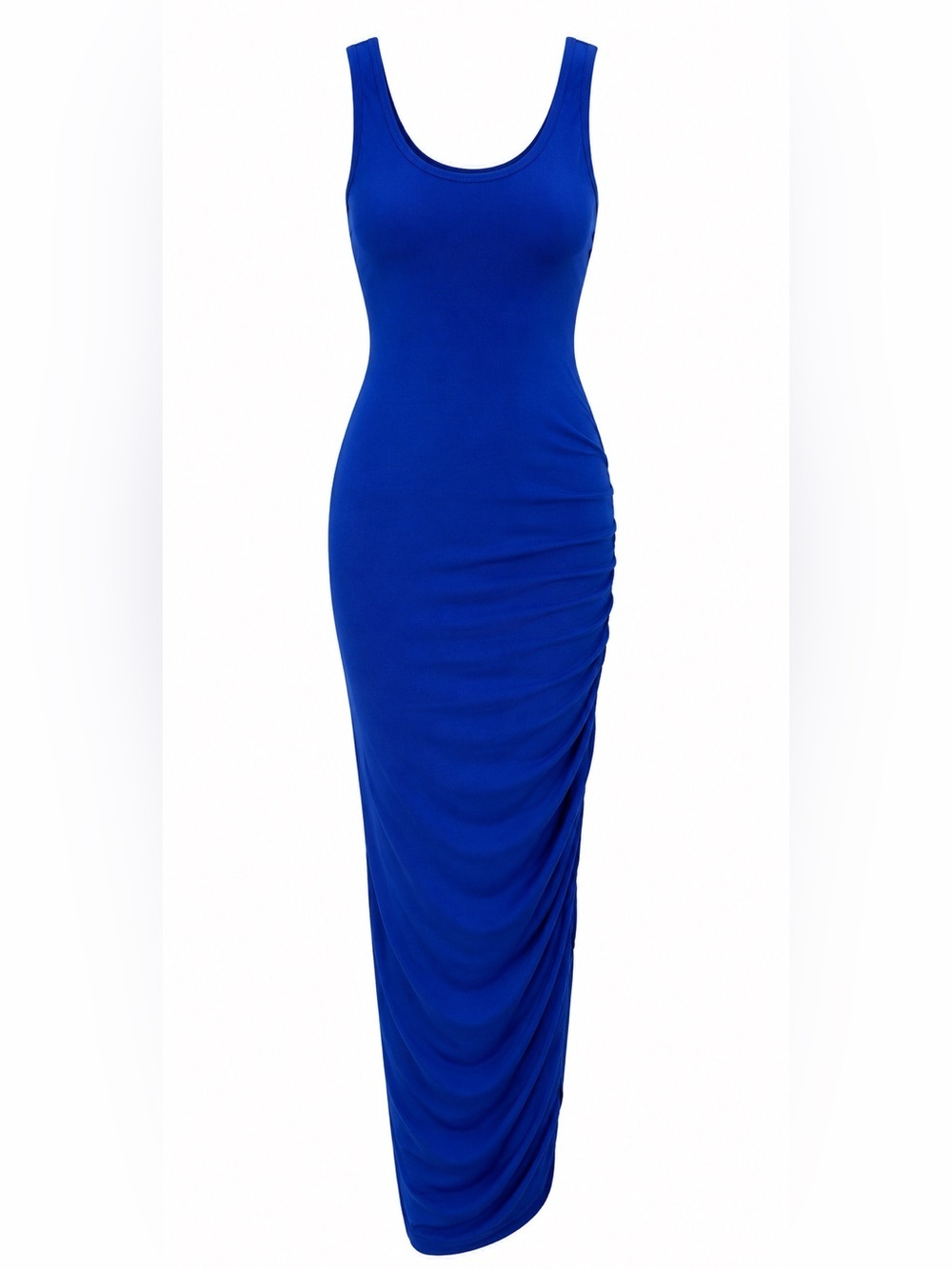 Royal Blue Sleeveless Bodycon Maxi Dress